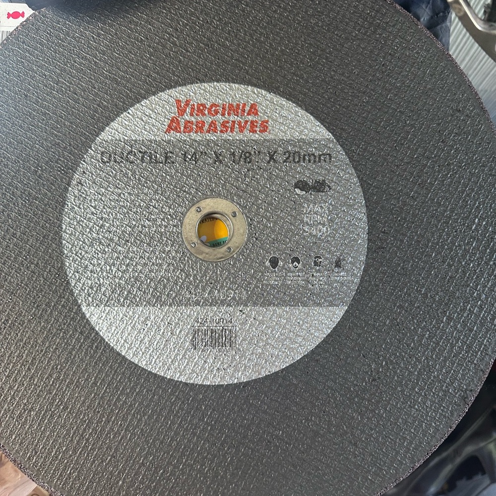 DUCTILE REINFORCED TYPE 1 CUT-OFF WHEELS FOR PORTABLE GAS &ELECTRIC SAWS